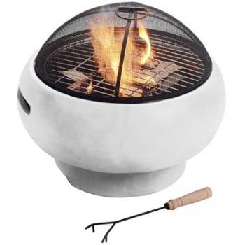 Teamson Home Garden Small, Round Wood Burning Fire Pit
