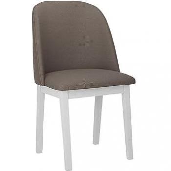Chaise Victorville 332 – Design blanc, pieds en bois, 83x48x46 cm