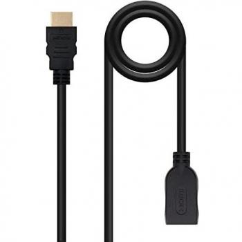 HDMI Type A Mâle à Type A Femelle, 1 m – Nanocable (10.15.1011)