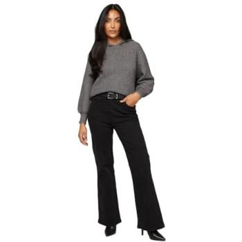 Wallis Women's Petite Hooded Jumper in Charcoal – Medium