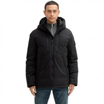 Sportliche Funktionsjacke mit Kapuze, Tunnelzug und Daunenfüllung