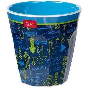 Sigikid Kinderschüssel 24817 – Blau, Melamin, Arrows