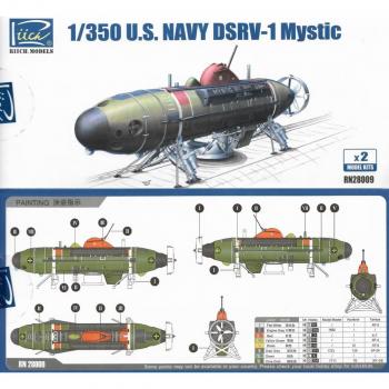 U.S. Navy DSRV-1 Mystic Modellbausätze (2er Set)
