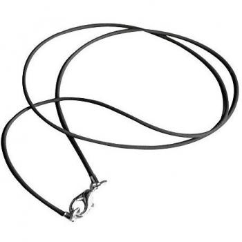 Collier en caoutchouc noir 42 cm Ø 1,25 mm