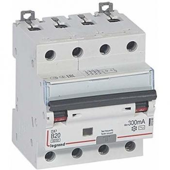 Disjuntor Diferencial Legrand DX³6000 10kA – 20 A, 400 V, Tipo AC 300 mA, Curva B