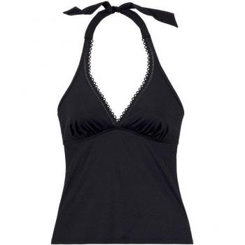 S.Oliver Bikini‑Oberteil „Aiko“ – Schwarzer Bügel‑Tankini, Größe 38, Cup C
