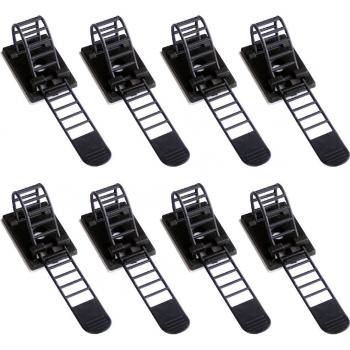 Montaje Fijo en Casa: Organizador de Cables Clip – 20 piezas