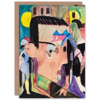 Artery8 Ernst Ludwig Kirchner Abstract Portrait Card