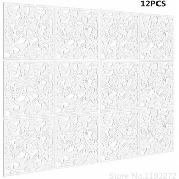 12 PCS Eco-Friendly White Hanging Room Divider