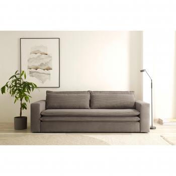 Places of Style 3‑Sitzer „PIAGGE“ – Cord‑Bezug, Bettfunktion, praktischer Topper