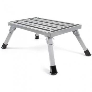 Wiltec Pliage Aluminium 630x410x225mm, Charge Max 220 kg, Surface Sécurisée – Tabouret Camping