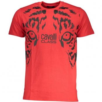 Cavalli Class, T-Shirts, male, Red, Size: L