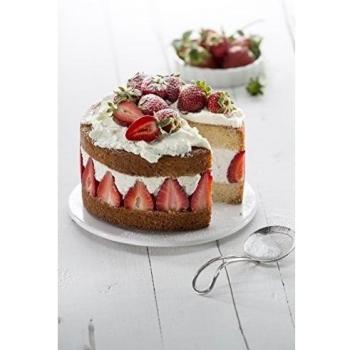 Assiette céramique blanche pour moule à manqué Lékué Ø 23cm