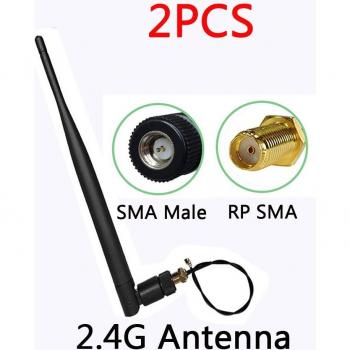EOTH 5dBi 2.4GHz SMA Female WiFi Antenna Set