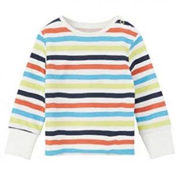 S.Oliver Maglia a maniche lunghe, bianco a righe