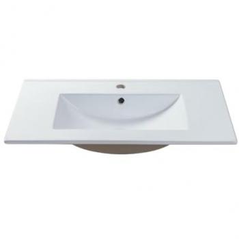 Lavabo incasso rettangolo 101 x 46,5 cm bianco – Motiac