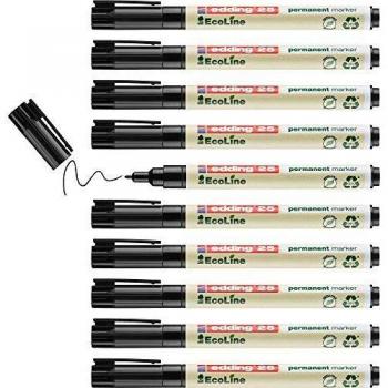 Edding C/10 Marcadores Permanentes EcoLine Negro