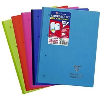 Clairefontaine 4841C Bloc de Cours Agrafé Koverbook
