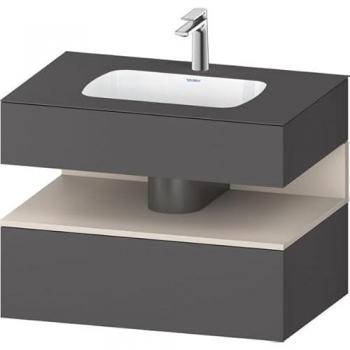 Lavabo Duravit Qatego con Base Consola y Nicho Mate Taupe – Modelo QA4785091490000