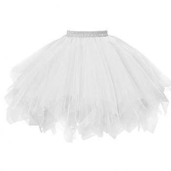 Tutu de Gasa Blanca para Mujer