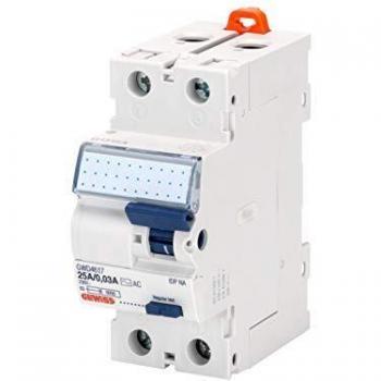 Gewiss GWD4817 2 Poli 25A Instantaneous 0.03A Protection Type A White