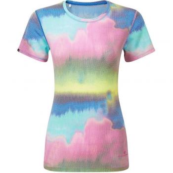 Polo Tecnico Ronhill Golden Hour Uomo/Donna Manica Corta Rosa Intenso Blu