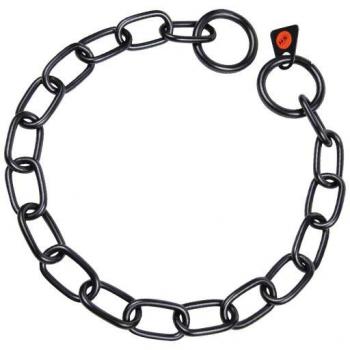 Collar Hs Sprenger en negro, 61 cm, eslabones de 3 mm