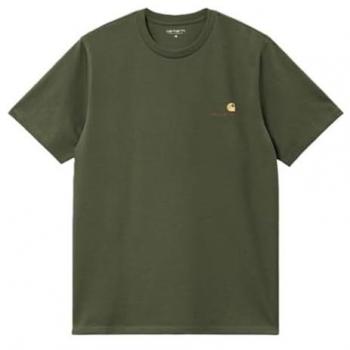 T-shirt Carhartt WIP American Script S/S vert tarragon Unisexe