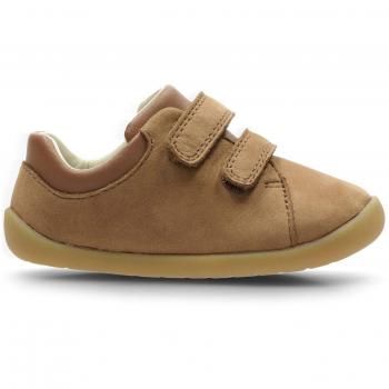 Clarks Roamer Craft Toddler Shoes Tan Extra Wide Fit Size 3.5
