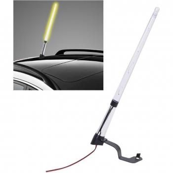 Sistema de Luz LED Antena FM 12V para Autos