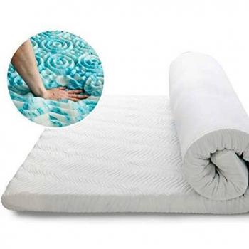 Bedsure AirFlow Memory Foam Topper with Removable Cover – 90×190 cm