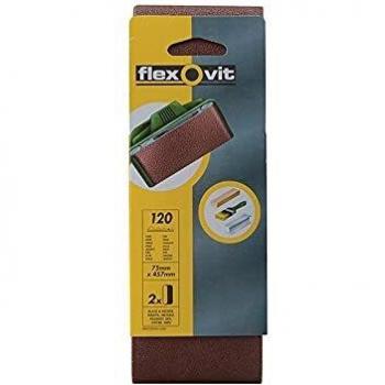 Set de Bandas de Lija de Tela 75x457 mm Grano 120