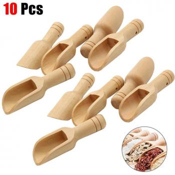 10PCS Wooden Spoons for Kitchen