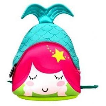 Mochila escolar infantil sirena 280x240x110 mm