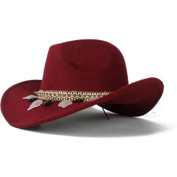 Black Tassel Cowboy Hat