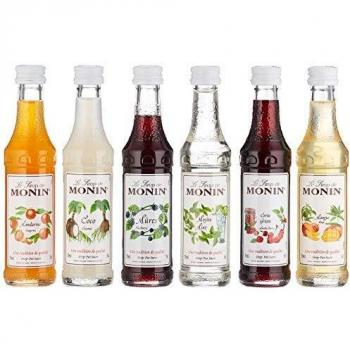 MONIN Mini Cocktail 6‑Pack – 50 ml Flaschen & Rezeptheft