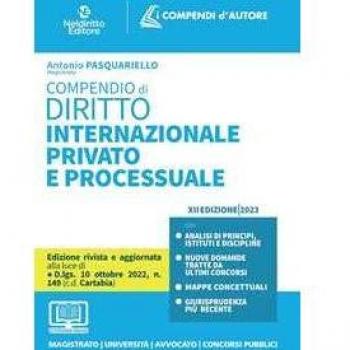 Compendio di diritto internazionale privato e processuale. Con es... Antonio Pasquariello