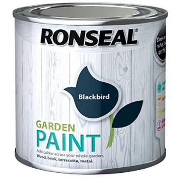 Ronseal General Purpose Garden Paint Blackbird 250ml