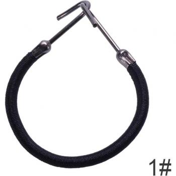 Bandes élastiques pour cheveux avec crochet, porte-queue de cheval, noir et marron, 5/18 pièces, #280672