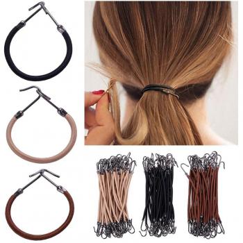 Elastische Pferdeschwanzhalter für Frauen, 1/5/15/18/24/30 Stück
