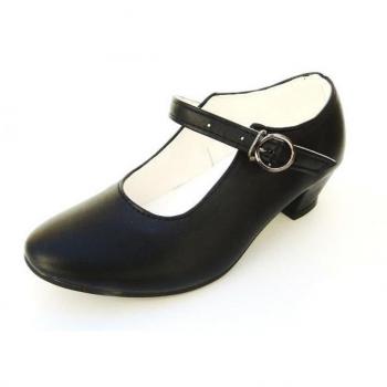 Escarpins de danse flamenco noirs pour fille