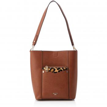 Dune Damen-Tan Synthetic Schulterrucksack – 15 × 28 × 27 cm