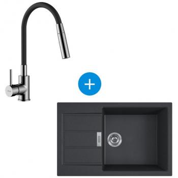 Franke Siruis Tectonique Évier XL + Mitigeur S-line PRO à Mémoire de Forme