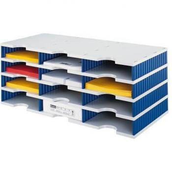 Module de classement Styrodoc A4 12 casiers noir/gris