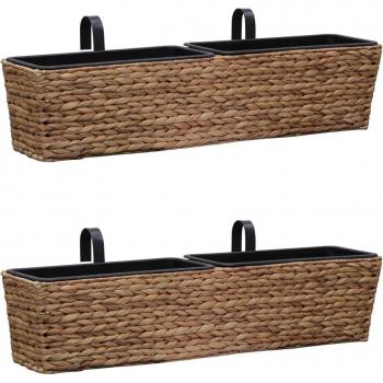 Set de Maceteros Jacinto con Agua 39 cm, Color Marrón