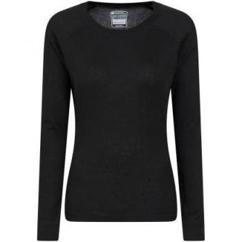Mountain Warehouse Talus Langarmshirt für Damen (Schwarz) EU 38 / UK 10