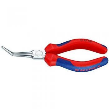 Knipex Feinmechanik Nadelzange gebogen in Edelstahloptik