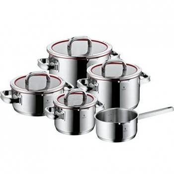WMF Function 4 Topfset mit Glasdeckel, 5-teilig