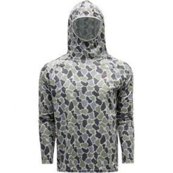 Grundens Solstrale Hoody Refraction Camo Green