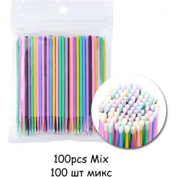 Kit de 100 bastones de algodón para retoques de maquillaje